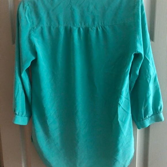 AMANDA UPRICHARD  Silk Blouse Top Green Size Small - Picture 2 of 4